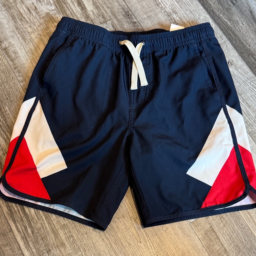 Fair Harbor Navy Swim Trunks with long liner